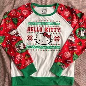 Hello Kitty Festive Red and Green Sweatshirt